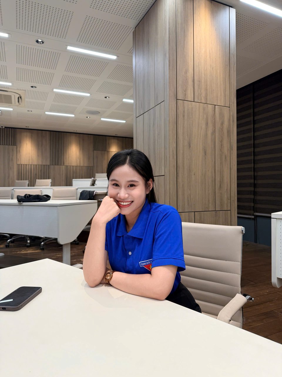 Đặng Ngọc Uyên Nhi tại nơi làm việc